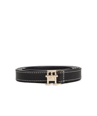 TOMMY HILFIGER TH LOGO ceinture en cuir fin - Ceintures