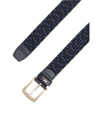 TOMMY HILFIGER DENTON ceinture &eacute;lastique tress&eacute;e Mer &Eacute;g&eacute;e - Ceintures - 3