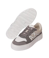 ARMANI EXCHANGE AX LOGO Baskets &agrave; plateforme bar brun + sable - Chaussures Femme - 5