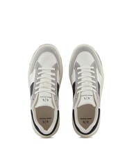 ARMANI EXCHANGE A|X Baskets blanc cass&eacute; + noir - Chaussures Homme - 4