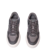 ARMANI EXCHANGE A|X Baskets pour hommes bois flott&eacute; + gris mouette fonc&eacute; - Chaussures Homme - 4