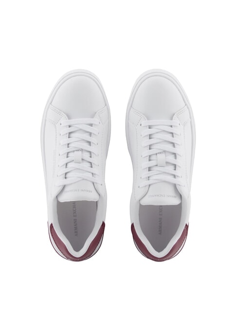 A|X Baskets en cuir blanc optique + rainure - Chaussures Femme