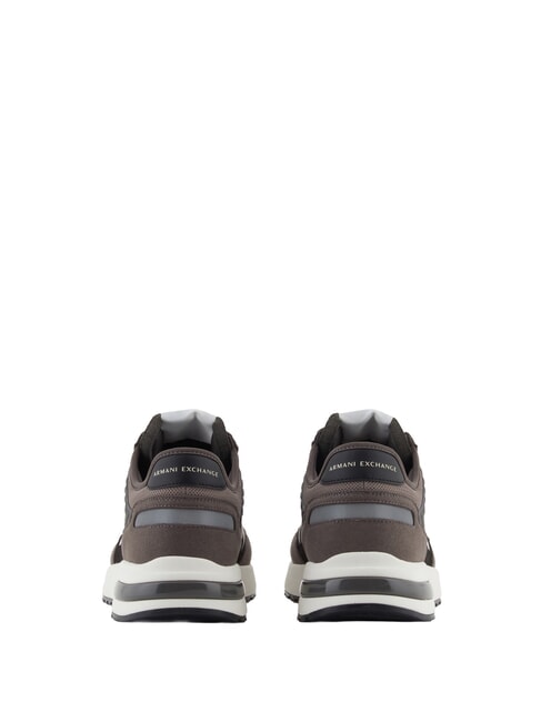 DUSSELDORF Baskets Homme Gris mouette fonc&eacute; + bois flott&eacute; + noir - Chaussures Homme