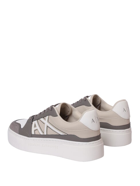 AX LOGO Baskets &agrave; plateforme bar brun + sable - Chaussures Femme