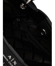 ARMANI EXCHANGE A|X Sac &agrave; main avec bandouli&egrave;re bar brun / noir - Sacs pour Femme - 4