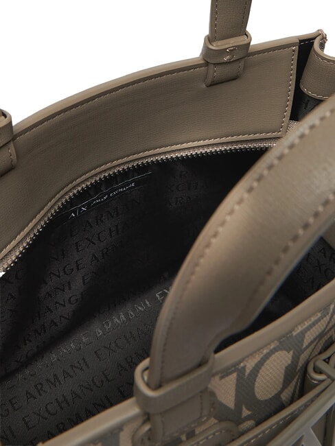 LOGO ALL OVER Petit sac avec bandouli&egrave;re sable sonore / basse brune - Sacs pour Femme