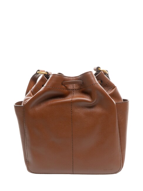 LETIZIA sac seau en cuir MARRON - Sacs pour Femme