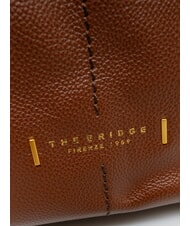 THE BRIDGE LETIZIA sac seau en cuir MARRON - Sacs pour Femme - 4