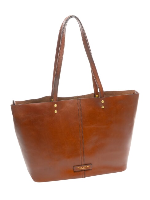 LISA Sac de courses en cuir MARRON - Sacs pour Femme