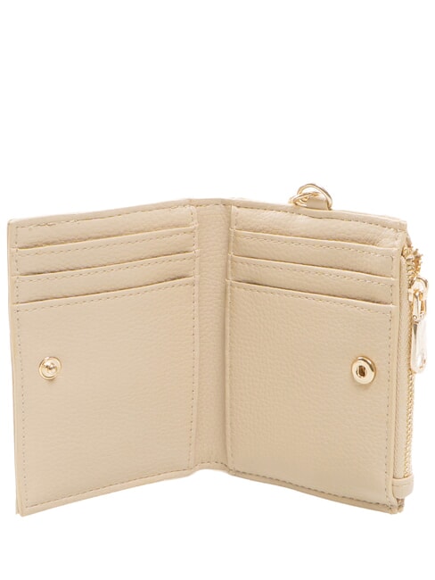 4G LOGO Porte-cartes avec mousqueton pour cl&eacute;s taupe - Portefeuilles Femme