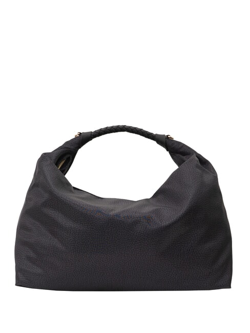 PLIE sac hobo moyen noir fonc&eacute; - Sacs pour Femme