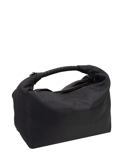 PLIE Sac bandouli&egrave;re Hobo noir fonc&eacute; - Sacs pour Femme