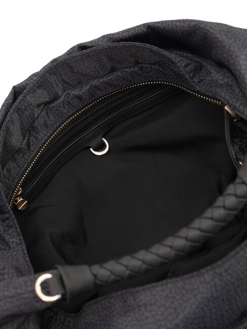 PLIE Sac bandouli&egrave;re Hobo noir fonc&eacute; - Sacs pour Femme