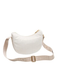 BORBONESE HOBO LUNA MINI ECO LINE Sac d'&eacute;paule coton blanc - Sacs pour Femme - 2
