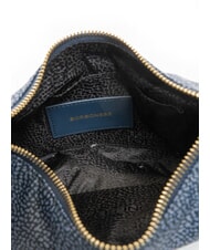 BORBONESE HOBO LUNA MINI ECO LINE Sac d'&eacute;paule lapis bleu - Sacs pour Femme - 4