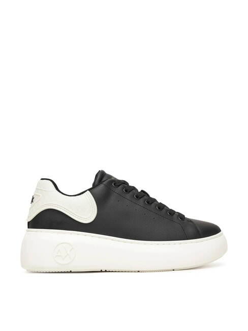 SUPER MINI-TUMBLED Baskets noir + blanc cass&eacute; - Chaussures Femme