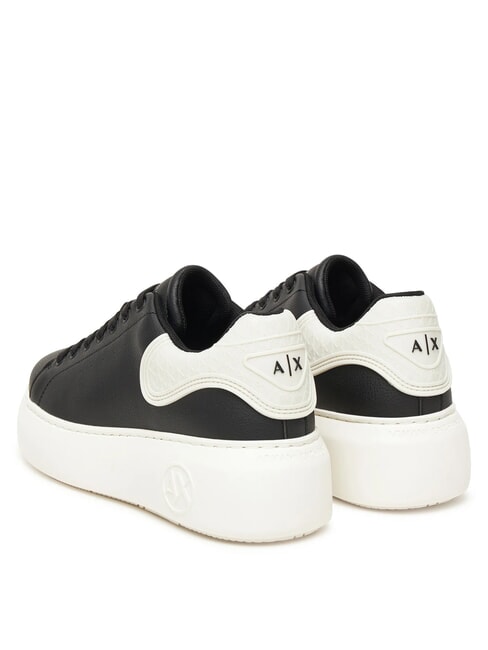SUPER MINI-TUMBLED Baskets noir + blanc cass&eacute; - Chaussures Femme