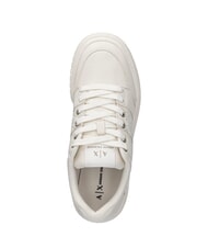 ARMANI EXCHANGE A|X LOGO Baskets blanc cass&eacute; - Chaussures Femme - 4