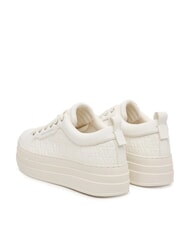 ARMANI EXCHANGE KURT MINI-TUMBLED  baskets compens&eacute;es de 5 cm blanc cass&eacute; - Chaussures Femme - 3