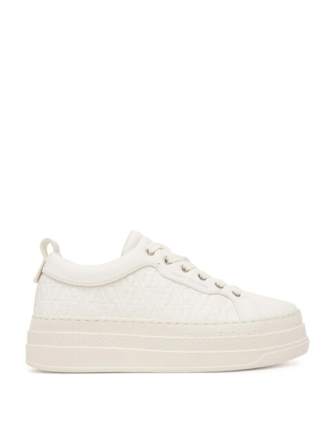 KURT MINI-TUMBLED  baskets compens&eacute;es de 5 cm blanc cass&eacute; - Chaussures Femme
