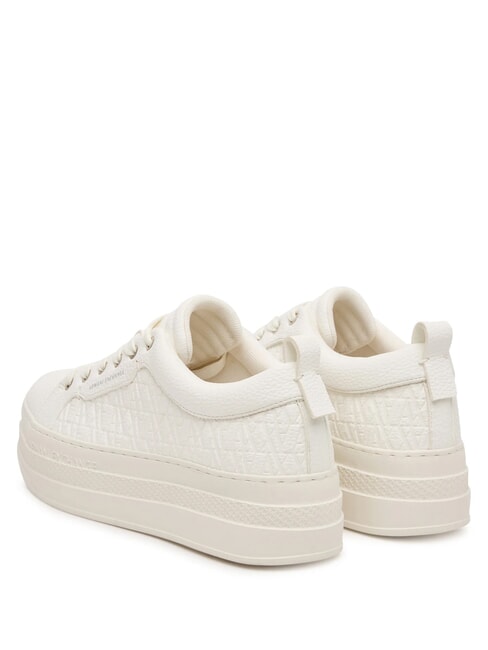 KURT MINI-TUMBLED  baskets compens&eacute;es de 5 cm blanc cass&eacute; - Chaussures Femme