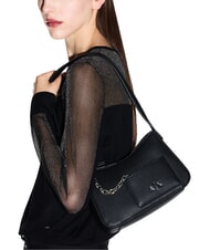 ARMANI EXCHANGE A|X Chain  Petit sac bandouli&egrave;re noir - Sacs pour Femme - 5