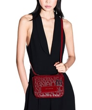 ARMANI EXCHANGE A|X PAINT Mini sac bandouli&egrave;re dahlia rouge - Sacs pour Femme - 5