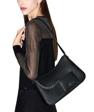 ARMANI EXCHANGE A|X SMOOTH sac bandouli&egrave;re noir - Sacs pour Femme - 5