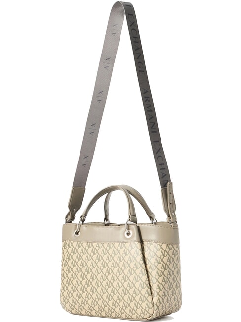 A|X BICOLOR Sac &agrave; main avec bandouli&egrave;re sable sonore / basse brune - Sacs pour Femme