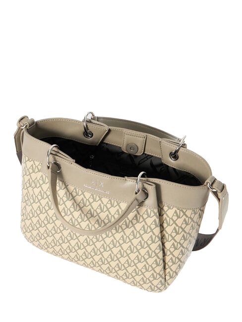 A|X BICOLOR Sac &agrave; main avec bandouli&egrave;re sable sonore / basse brune - Sacs pour Femme