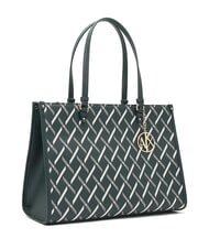 ARMANI EXCHANGE A|X LOGO ALL OVER Sac bandouli&egrave;re, avec bandouli&egrave;re battre vert / battre vert - Sacs pour Femme - 2