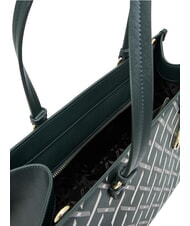 ARMANI EXCHANGE A|X LOGO ALL OVER Sac bandouli&egrave;re, avec bandouli&egrave;re battre vert / battre vert - Sacs pour Femme - 4