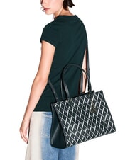ARMANI EXCHANGE A|X LOGO ALL OVER Sac bandouli&egrave;re, avec bandouli&egrave;re battre vert / battre vert - Sacs pour Femme - 5