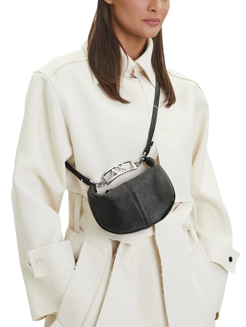 A|X SAFFIANO Mini sac bandouli&egrave;re noir - Sacs pour Femme