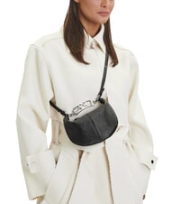 ARMANI EXCHANGE A|X SAFFIANO Mini sac bandouli&egrave;re noir - Sacs pour Femme - 5