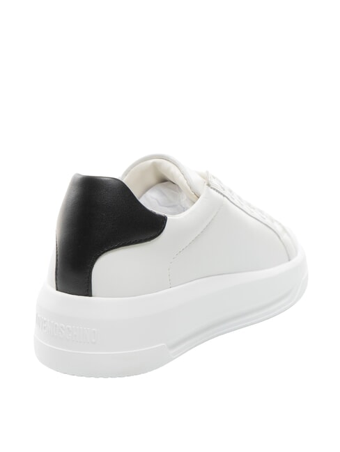ECLIPSE 50 Baskets en cuir blanc noir - Chaussures Femme