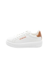 LOVE MOSCHINO ECLIPSE 50 Baskets en cuir blanc/cuir - Chaussures Femme - 2