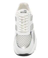 LOVE MOSCHINO STARDUST 60 Baskets pour femmes argent/blanc/argent - Chaussures Femme - 4