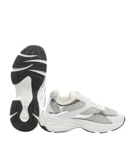 LOVE MOSCHINO STARDUST 60 Baskets pour femmes argent/blanc/argent - Chaussures Femme - 5