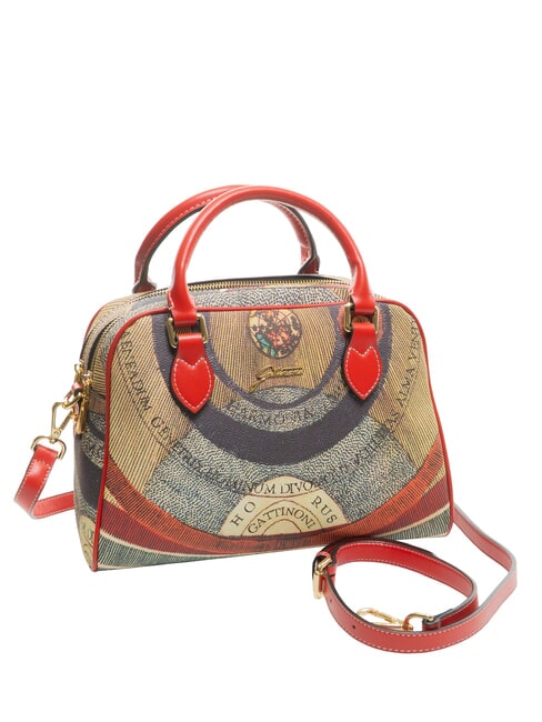 PLANETARIUM Sac d&ocirc;me moyen avec bandouli&egrave;re classique/corail - Sacs pour Femme