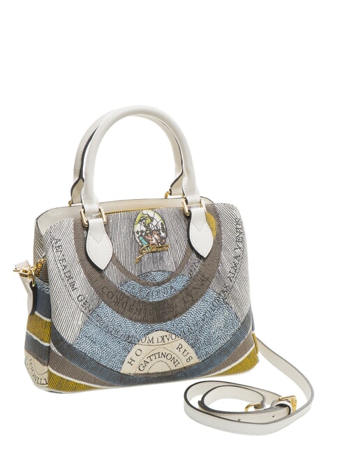 PLANETARIUM Sac &agrave; main moyen avec bandouli&egrave;re lune/blanc - Sacs pour Femme