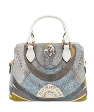 GATTINONI PLANETARIUM Sac &agrave; main moyen avec bandouli&egrave;re lune/blanc - Sacs pour Femme - 4