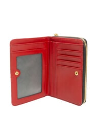 GATTINONI PLANETARIUM Portefeuille porte-monnaie de taille moyenne classique/corail - Portefeuilles Femme - 2