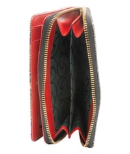 GATTINONI PLANETARIUM Portefeuille porte-monnaie de taille moyenne classique/corail - Portefeuilles Femme - 4