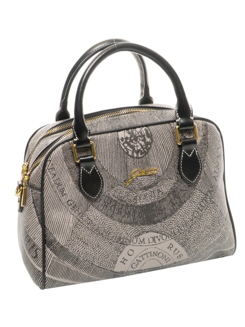 PLANETARIUM Sac d&ocirc;me moyen avec bandouli&egrave;re monochrome gris clair/noir - Sacs pour Femme