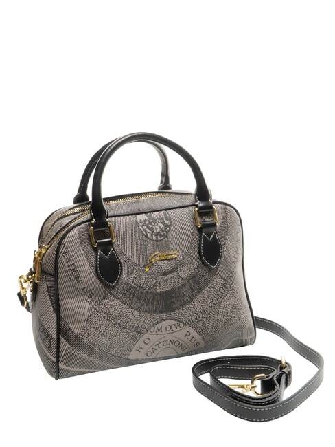 PLANETARIUM Sac d&ocirc;me moyen avec bandouli&egrave;re monochrome gris clair/noir - Sacs pour Femme