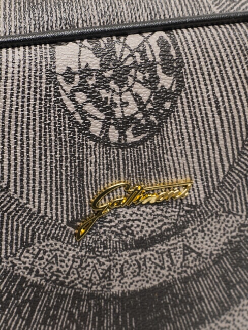 PLANETARIUM Sac d&ocirc;me moyen avec bandouli&egrave;re monochrome gris clair/noir - Sacs pour Femme