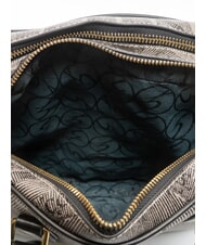 GATTINONI PLANETARIUM Sac d&ocirc;me moyen avec bandouli&egrave;re monochrome gris clair/noir - Sacs pour Femme - 5