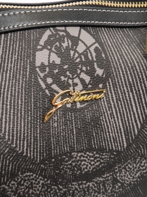 PLANETARIUM Sac &agrave; bandouli&egrave;re avec bandouli&egrave;re monochrome gris clair/noir - Sacs pour Femme