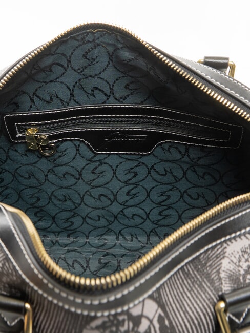 PLANETARIUM Sac &agrave; bandouli&egrave;re avec bandouli&egrave;re monochrome gris clair/noir - Sacs pour Femme